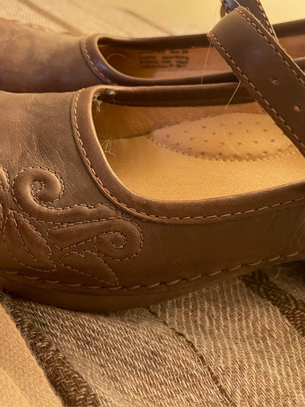 Dansko Women’s Brown Mary Jane Comfort Flats -
